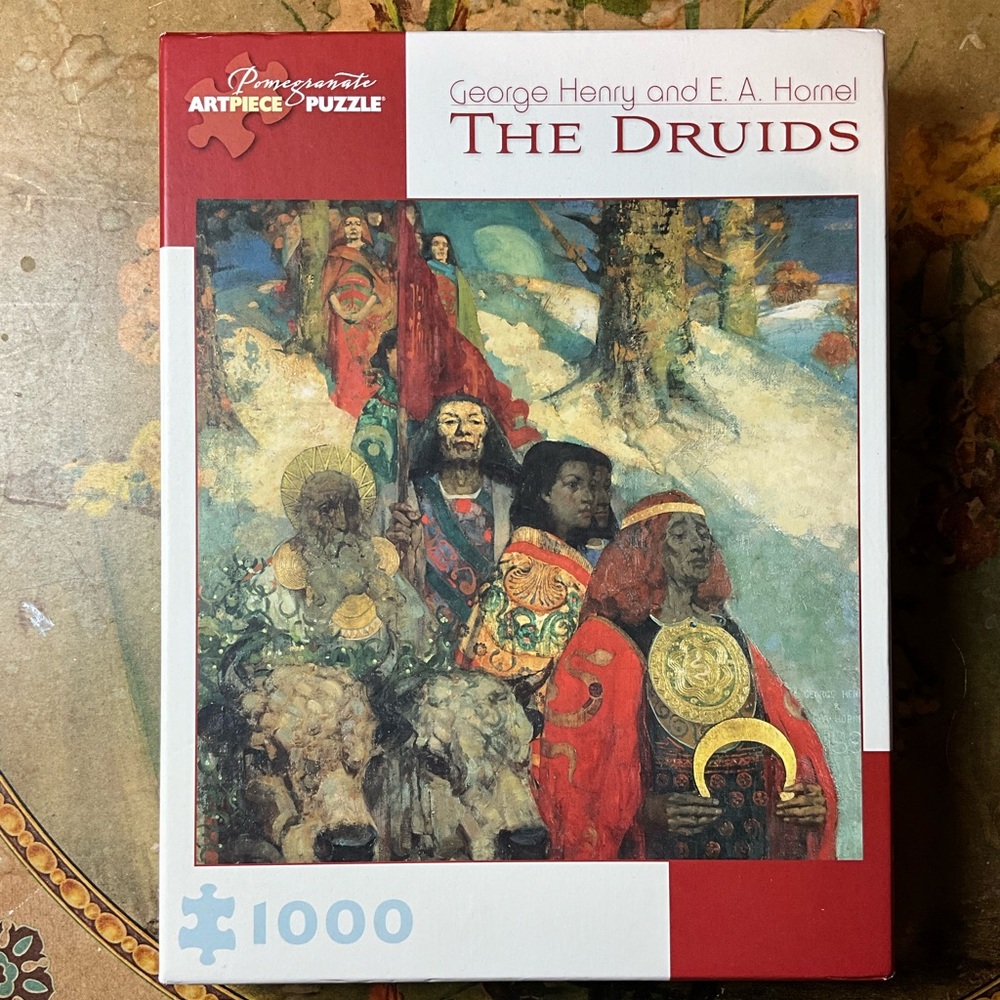 Pomegranate is our favorite puzzle company! 1000 piece puzzle. Gently used.